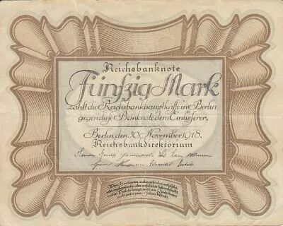 Germany 50 Mark �Egg Note�