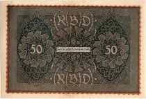 Germany 50 Mark Head of woman - 1919 - Reihe 1 serial FM c - aUNC - P.66