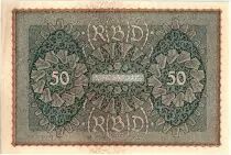 Germany 50 Mark Head of woman - 1919 - Reihe 3 serial 0 b  - AU - P.66