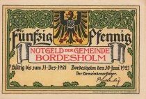 Germany 50 Pfennig - Bordesholm - 1921 - Notgeld
