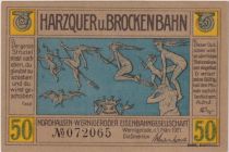 Germany 50 Pfennig - Brockenbahn - Notgeld - 1921