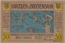 Germany 50 Pfennig - Brockenbahn - Notgeld - 1921