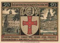 Germany 50 Pfennig - Eisenach - 1922 - Notgeld