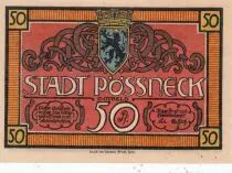 Germany 50 Pfennig - Possneck - Notgeld - ND - AU