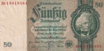 Germany 50 Reichsmark - David Hansemann - 1933 - Serial M