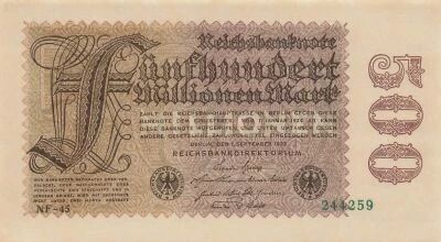 Germany 500 Millions Mark - Reichsbanknote - 1923 - P.110