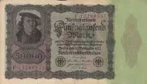 Germany 50000 Mark Burgermaster Brauweiler - 1922 Serial F.13