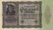 Germany 50000 Mark Burgermaster Brauweiler - 1922 Serial F.14