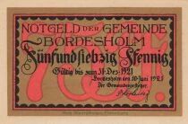Germany 75 Pfennig - Bordesholm - 1921 - Notgeld
