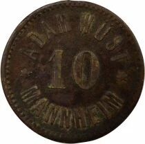 Germany Adam W&uuml;st - Good for one Beer, 10 Pfennig - Mannheim