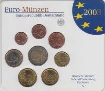Germany BU Euro Coin Set GERMANY 2005 (Workshop G)