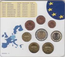 Germany BU Euro Coin Set GERMANY 2005 (Workshop G)