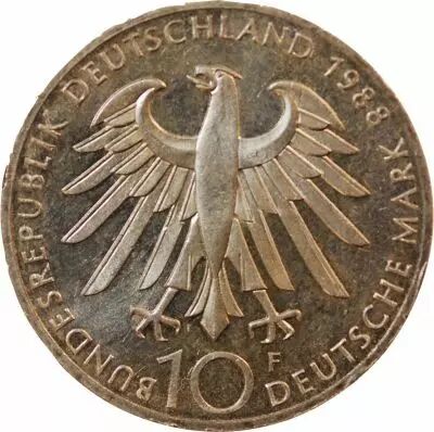 Germany Germany, Carl Zeiss - 10 Silver Mark - 1988 F Stuttgart