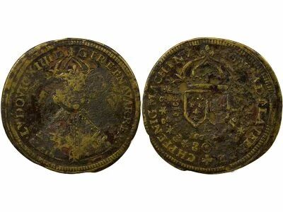Germany Louis XIII - Brass Token, Conrad Lauffer - 1643 / 1668 Nuremberg