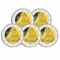 Germany SET 5 X 2 Euros  UNC 2023 - Hamburg (5 Workshops)