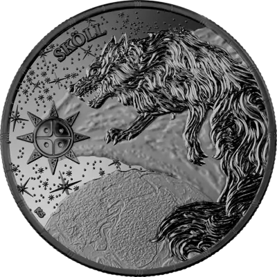 Germany Sk�ll - 5 Marks Silver Ruth�nium Germania 2024 (Ragnar�k)
