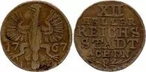 Germany XII Heller, Aix-la-Chapelle - 1767