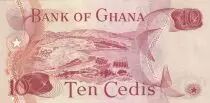Ghana 10 Cédis  - Man - Barrage - 1978 - Serial A2