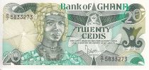 Ghana 20 Cedis - Queen mother Yaa Asantewa - 1986 - Serial D.1 - P.24
