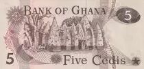 Ghana 5 Cédis  - Woman - 1977 - Serial X1