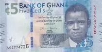 Ghana 5 Cedis, Celebrating 60 years of central banking in Ghana - 2017 - Serial AG