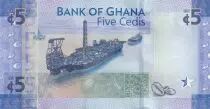 Ghana 5 Cedis, Celebrating 60 years of central banking in Ghana - 2017 - Serial AG
