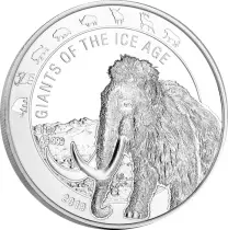 Ghana Mammouth - 1 Once Argent Ghana 2019 - Les G&eacute;ants de l\'Age de Glace