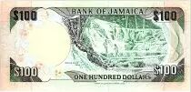 Giamaica 100 Dollars, Sir Donald Sangster - Waterfall - 1987