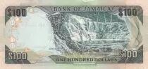 Giamaica 100 Dollars, Sir Donald Sangster - Waterfall - 2009