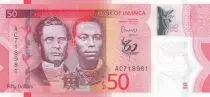 Giamaica 50 Dollars Paul Bogle - George Gordon - Polymer - 2022 - Serial AC