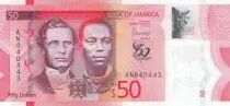 Giamaica 50 Dollars Paul Bogle - George Gordon - Polymer - 2022 - Serial AN