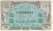 Giappone 10 Yen - Allied Military Currency  - 1945 - Letter B