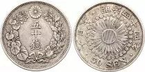 Giappone 50 Sen - 1911 Mutsuhito Year 44 - Silver