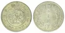 Giappone 50 Sen, Flower- Dragon - 1898 YR. 31 - Fourth ex.