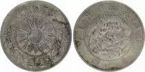 Giappone 50 Sen Dragon - 1871 Meiji 4 - 1 er ex
