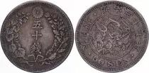 Giappone 50 Sen Dragon - 1904 Mutsuhito Year 37