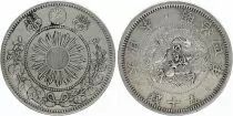 Giappone 50 Sen Dragon (Small) - 1871 Meiji 4 - 2 em ex