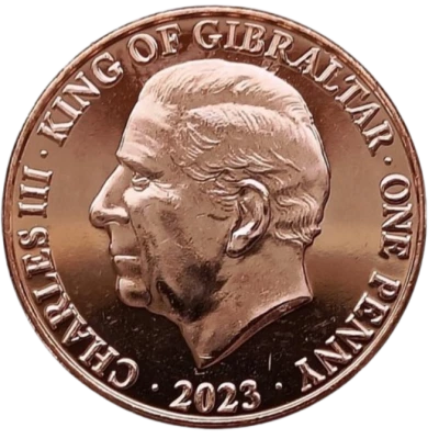 Gibilterra 1 Penny - Charles III - Coronation - 2024