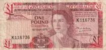 Gibilterra 1 Pound - Elizabeth II - House - 1979 - P.11b