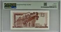 Gibilterra 1 Pound Elisabeth II - 1983 - PMG 66 EPQ Serial  K000000