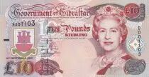Gibilterra 10 Pounds Elizabeth II - Millenium issue - 2000