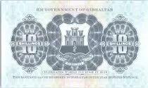 Gibilterra 10 Schillings - 50 Pence - Touristic note 1934  2018 - UNC