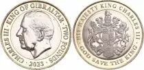 Gibilterra 2 Pounds Charles III - Coronation - 2023