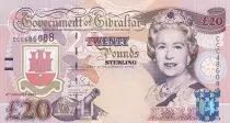 Gibilterra 20 Pounds Elizabeth II - Millenium issue - 2000