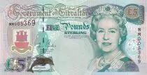 Gibilterra 5 Pounds Elizabeth II - Millenium issue - 2000