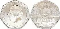 Gibilterra 50 Pence - Charles III - Christmas - 2024