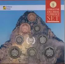 Gibilterra Proof set 8 coins - Referundum 1967-2017