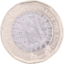 Gibraltar 1 Pound - Charles III - Coronation - Bimetallic - 2023