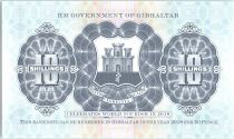 Gibraltar 10 Schillings - 50 Pence - Touristic note 1934  2018 - UNC