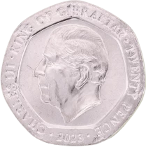 Gibraltar 20 Pence - Charles III - Coronation - 2023
